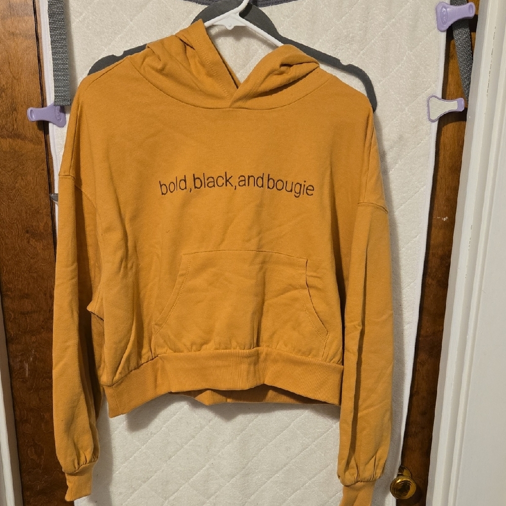Bold, Black, and Bougie Women's Orange Hoodie